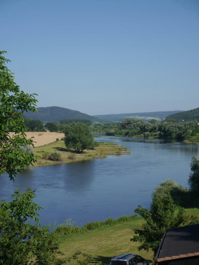 Ferienwohnung Weserblick Polle Экстерьер фото