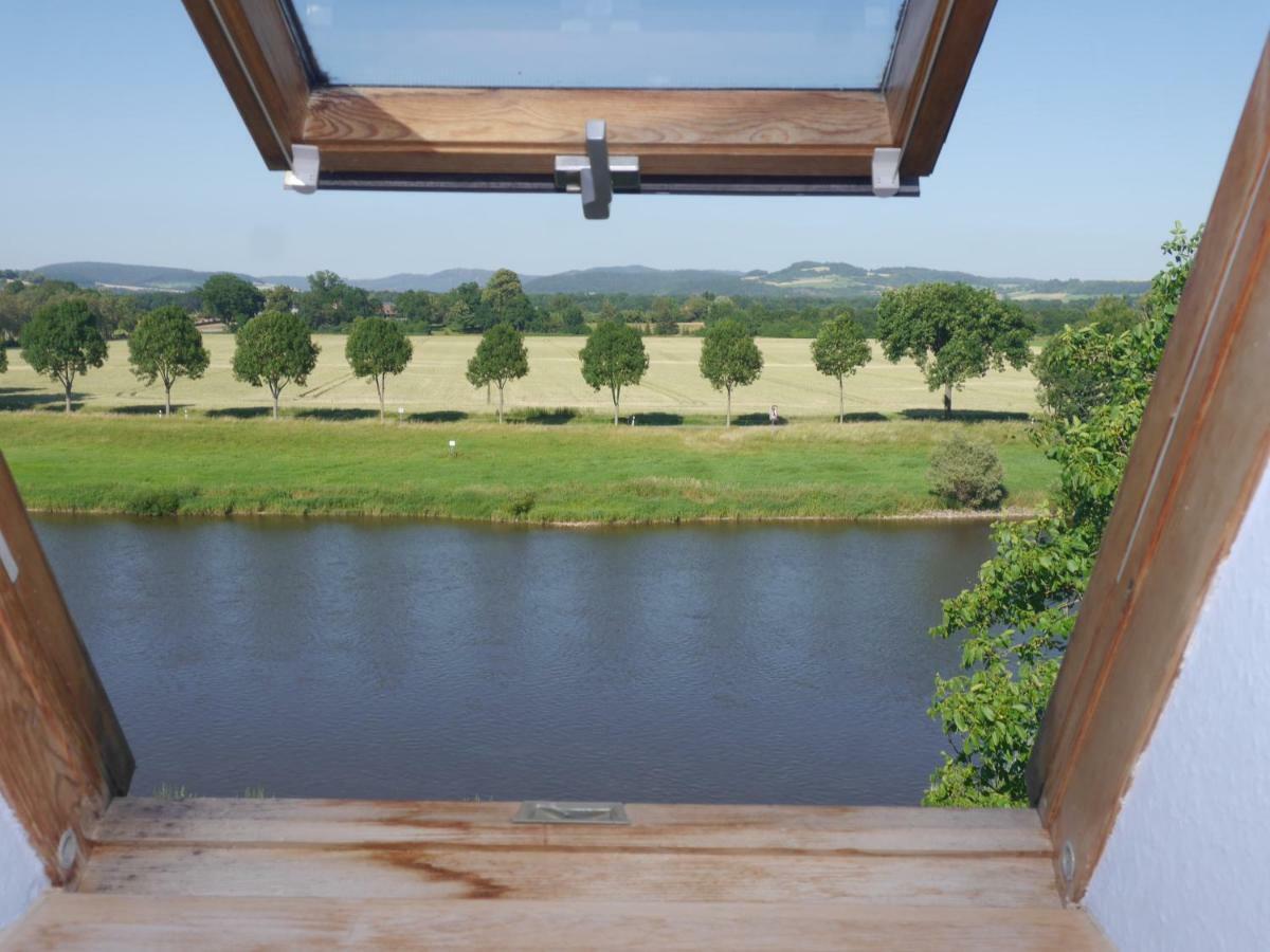 Ferienwohnung Weserblick Polle Экстерьер фото